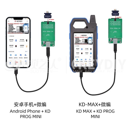 KD微编+C2适配版 编程器适用于大众MQB NEC35XX八脚码片数据读写编程 