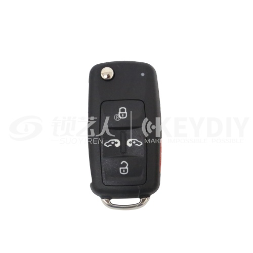 大众迈特威、夏朗折叠钥匙-4+1键-433MHZ-48芯片