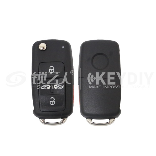 大众迈特威、夏朗折叠钥匙-4+1键-433MHZ-48芯片